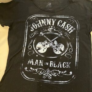 Zion Rootswear Black Johnny Cash Short Sleeve Tee